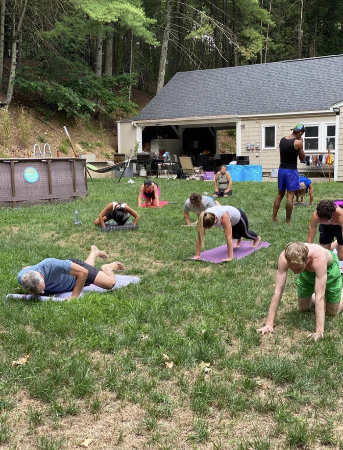 Gui leading a group class